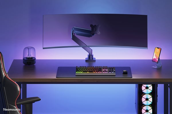 Neomounts NM-D775BLACKPLUS fäste och ställ till bildskärm 124,5 cm (49") Bord Svart