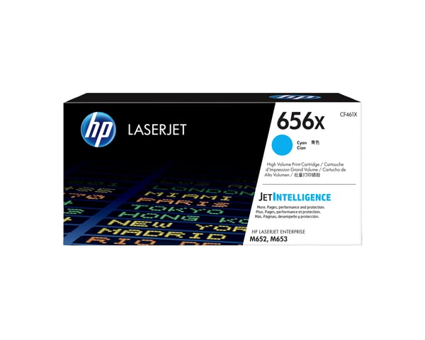 HP 656X alkuperäinen riittoisa syaani LaserJet -värikasetti