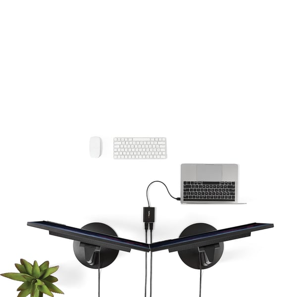 StarTech.com USB 3.0 til Dobbelt DisplayPort Adapter 4K 60Hz, DisplayLink Certificeret, Video Konverter med