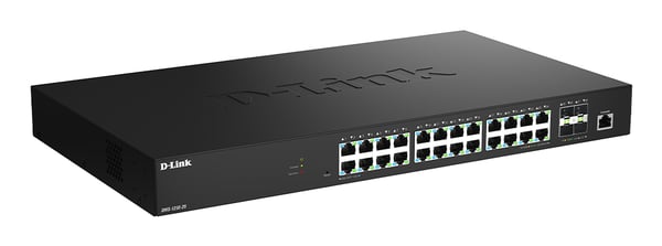 D-Link DMS-1250-28/E verkkokytkin Hallittu L2 2.5G Ethernet (100/1000/2500) Musta