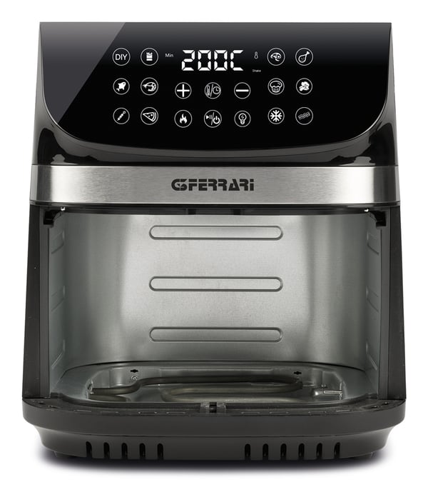 G3 Ferrari G10215 fritös Single 9 l Fristående 2200 W Varmluftsfritös Svart, Rostfritt stål