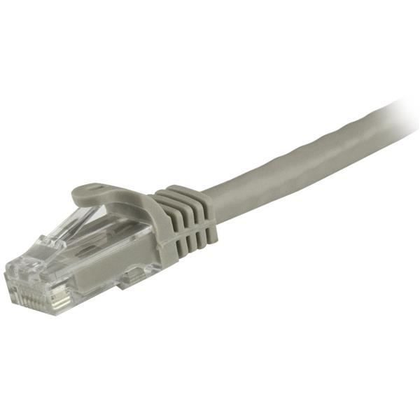 StarTech.com 1,5 m CAT6-patchkabel - 100% kopparledning - Hakfria kontakter - Grå