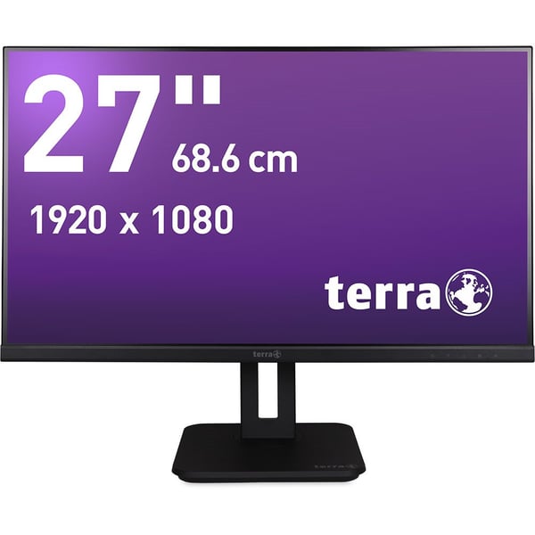 TERRA 3030239 tietokoneen litteä näyttö 68,6 cm (27") 1920 x 1080 pikseliä Full HD LCD Musta TERRA 3030239 tietokoneen litteä näyttö 68,6 cm (27") 1920 x 1080 pikseliä Full HD LCD Musta