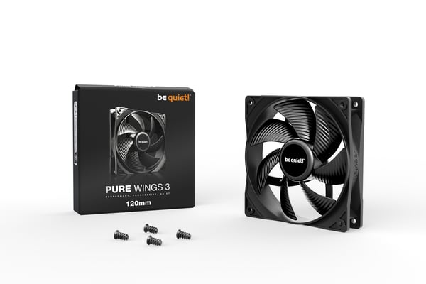 be quiet! Pure Wings 3 120mm Datorväska Fan 12 cm Svart 1 styck