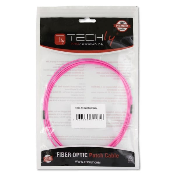 Techly LC M-M 20m InfiniBand och fiberoptisk kabel Fuchsia