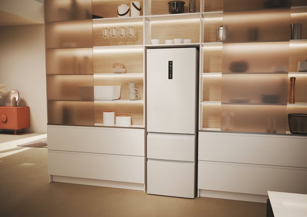 Haier 3D 60 Serie 5 HTW5618ENPW Fritstående 360 L Hvid