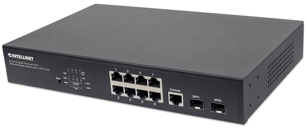 Intellinet 561167 nätverksswitchar hanterad Gigabit Ethernet (10/100/1000) Strömförsörjning via Ethernet (PoE) stöd Svart