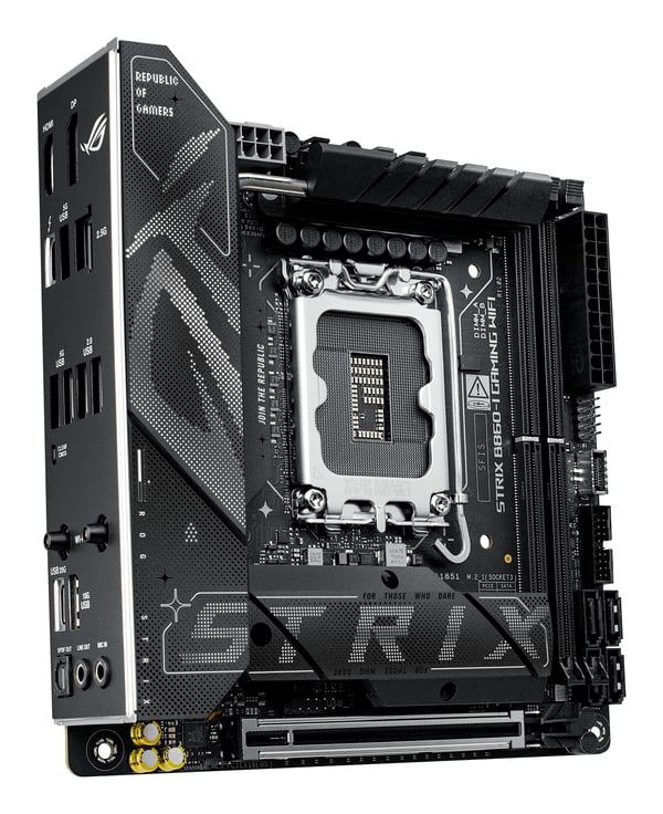 ASUS ROG STRIX B860-I GAMING WIFI Intel B860 LGA 1851 (Socket V1) Mini ITX