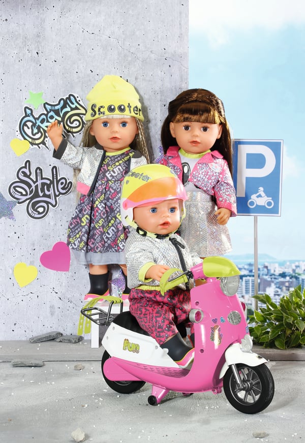 BABY born City Deluxe Scooter Combo Dockskoter