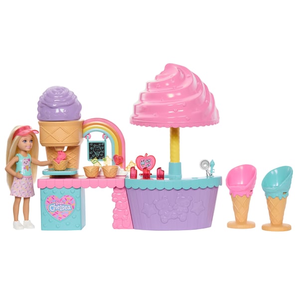 Barbie Chelsea CLUB Ice Cream Shop Doll and Accessories