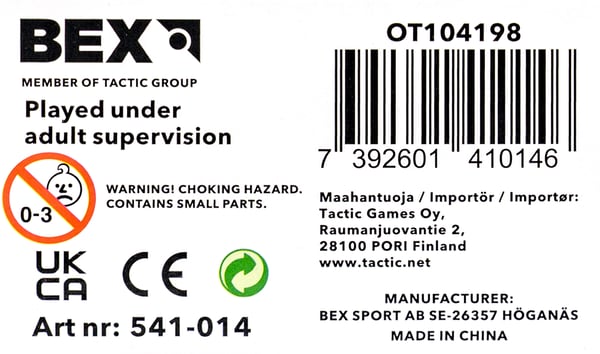 Bex Sport 541-014 toiminnallinen/taitopeli & lelu Kubb