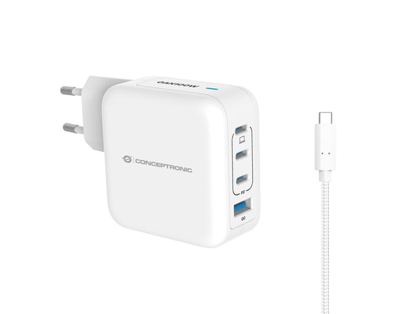 Conceptronic ALTHEA18W mobiililaitteen laturi Universaali Valkoinen AC Pikalataus Sisätila Conceptronic ALTHEA18W mobiililaitteen laturi Universaali Valkoinen AC Pikalataus Sisätila