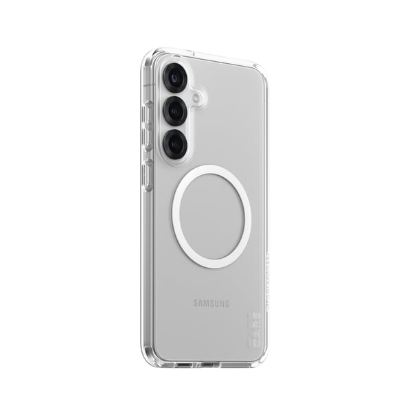 PanzerGlass CARE™ by ® Urban Combat Case Transparent m. Hvid Qi Compatible Samsung Galaxy S25+