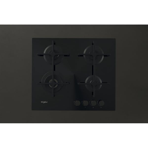 Whirlpool AKT 627/NB1 Sort Indbygget 59 cm Gaskomfur 4 zone(s)