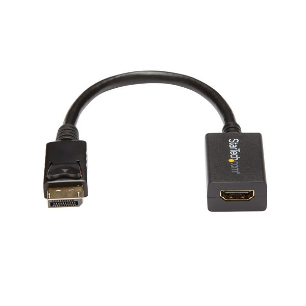 StarTech.com DP2HDMI2 videokabel adapter 0,21 m DisplayPort HDMI Sort