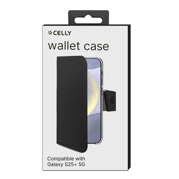 Celly WALLY mobiltelefon etui 17 cm (6.7") Tegnebogsetui Sort