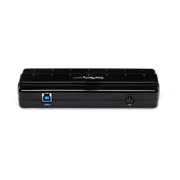 StarTech.com 7 Port USB 3.0 SuperSpeed Hub - USB 3 Hub med nätadapter/strömanslutning och kabel