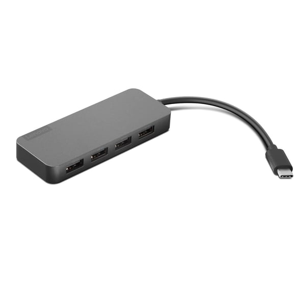 Lenovo 4X90X21427 gränssnittshubbar USB 3.2 Gen 2 (3.1 Gen 2) Type-C 20000 Mbit/s Grå