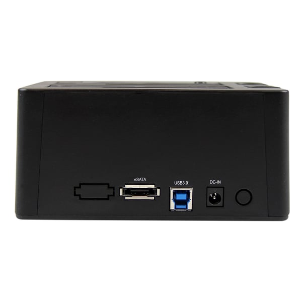 StarTech.com Dubbel USB 3.0/eSATA-dockningsstation med UASP för 2,5/3,5" SATA SSD/HDD-hårddiskar – SATA 6 Gbps