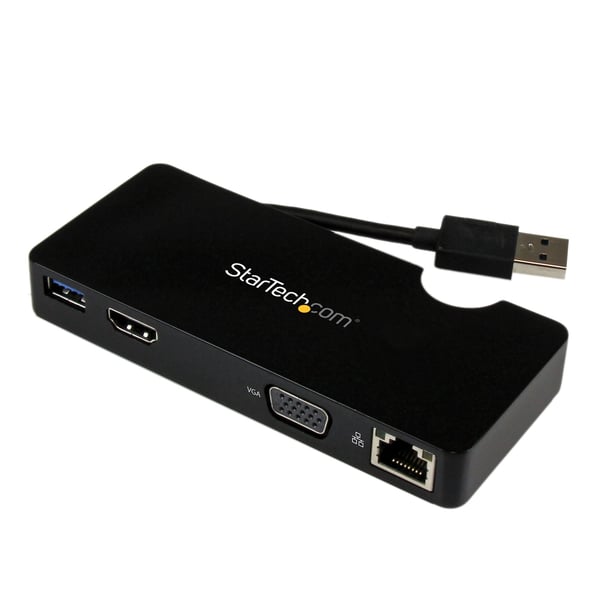 StarTech.com Portabel dockningsstation för bärbara datorer - HDMI eller VGA - USB 3.0