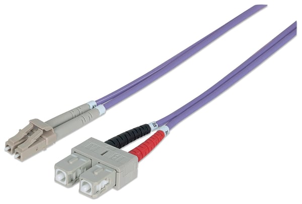 Intellinet 751049 InfiniBand och fiberoptisk kabel 1 m LC SC Violett