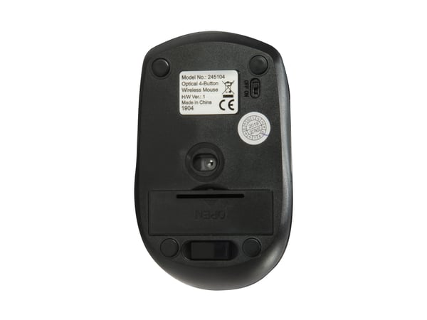 Equip 245104 mus Rejse Ambidextrous RF trådløst Optisk 1600 dpi