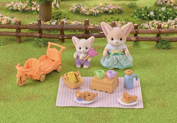 Sylvanian Families Skovsturssæt - Fennec Ræv Søster & Baby