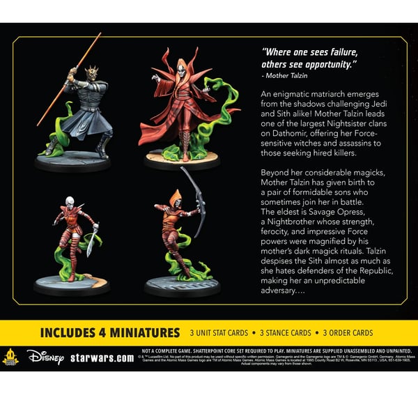 Asmodee Star Wars: Shatterpoint - Witches of Dathomir: Mother Talzin Squad Pack Figur