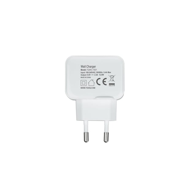 TooQ TQWC-1S01WT oplader til mobil enhed Universel Hvid Vekselstrøm Indendørs