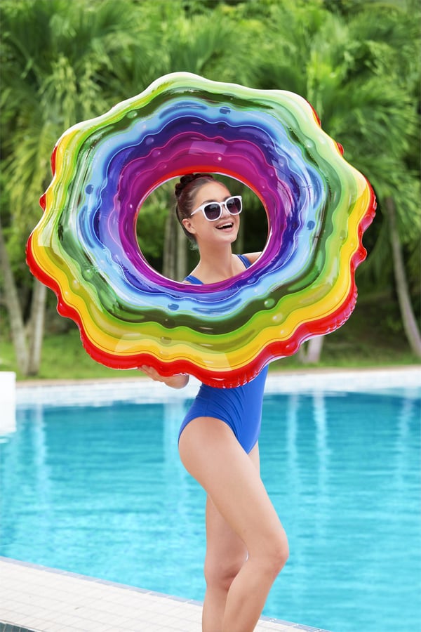Bestway 36163 pool- och badmadrass Multifärg Mönstrad PVC Simring