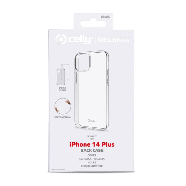 Celly Gelskin mobiltelefonfodral 17 cm (6.7") Mobilskal Transparent