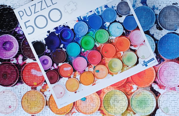 Tactic Lovers Water colors Puslespil 500 stk Kunst