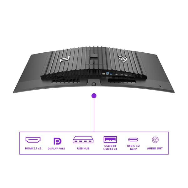 AOC Porsche PD34 platta pc-skärmar 86,4 cm (34") 3440 x 1440 pixlar Wide Quad HD QD-OLED Svart