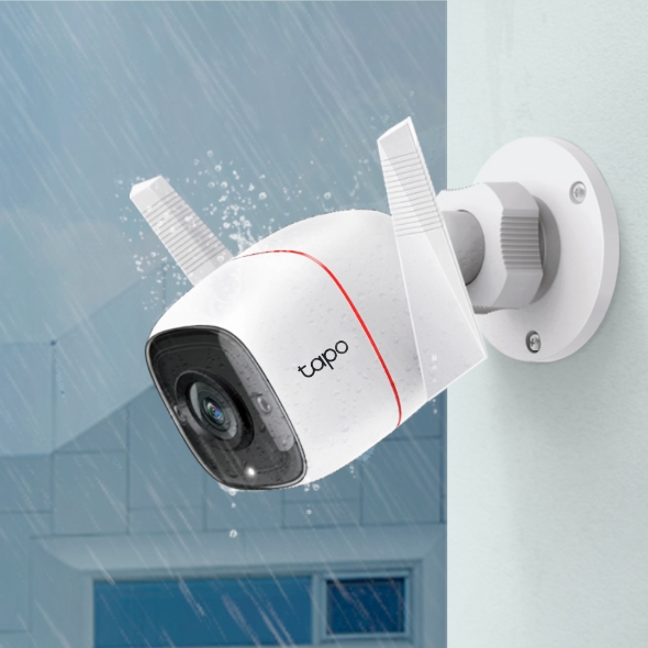 TP-Link Tapo TC65 bevakningskameror Projektil (form) IP-säkerhetskamera Utomhus 2304 x 1296 pixlar Innertak/vägg