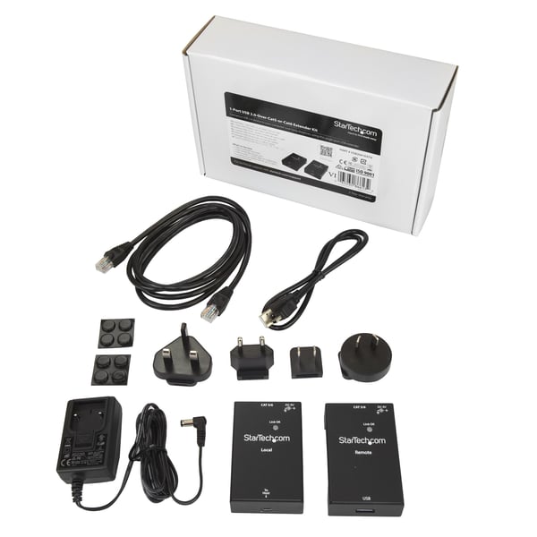 StarTech.com USB 2.0-över-Cat5-eller-Cat6-förlängarpaket med 1 port - 50 m