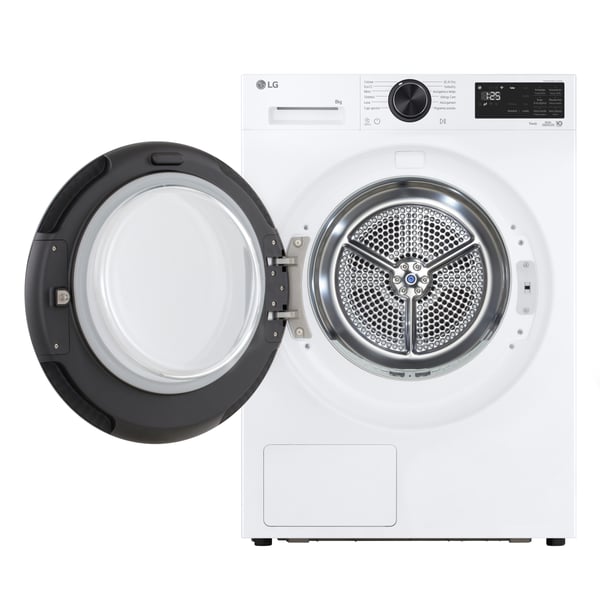 LG RHX7010TLB tørretumbler Fritstående Front-læsning 10 kg Hvid