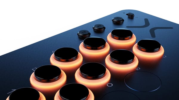 Turtle Beach Victrix Pro KO Leverless Fight Stick - Street Fighter II: Champion Edition Blå USB Kamppind Digital PC, PlayStation 4, PlayStation 5