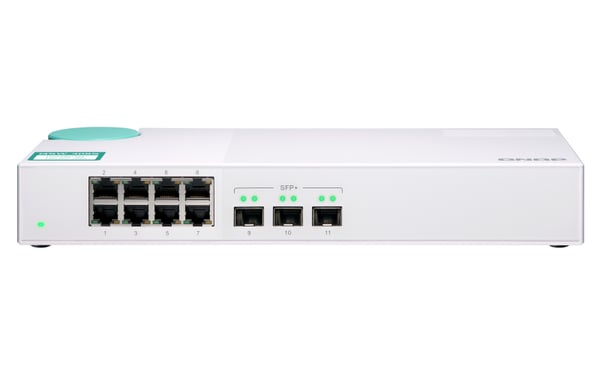 QNAP QSW-308S verkkokytkin Hallitsematon Gigabit Ethernet (10/100/1000) Valkoinen