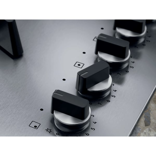 Electrolux KGU753723Z Sort, Grå Indbygget 75 cm Gaskomfur 5 zone(s)