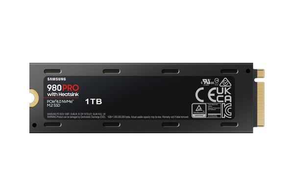 Samsung 980 PRO PCle 4.0 NVMe M.2 SSD med varmeafleder 1TB