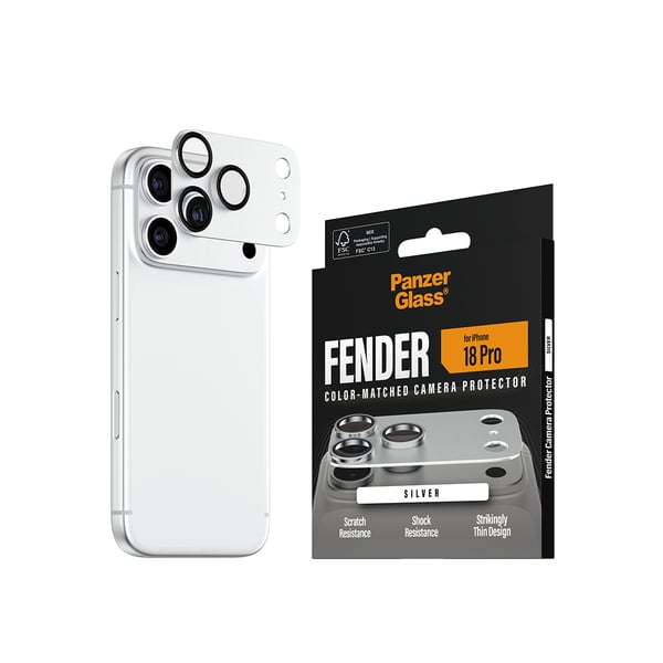 PanzerGlass ® Fender Camera Protector Silver iPhone 2026 Pro Kirkas näytönsuoja 1 kpl