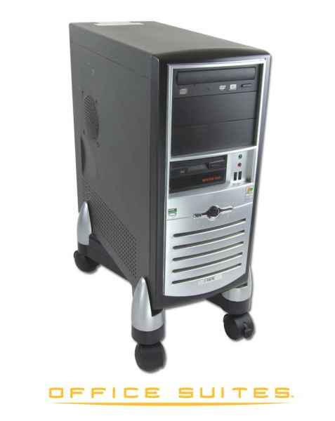 Fellowes 8039001 CPU holder PC Sort, Sølv