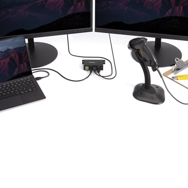 StarTech.com Rackmonterad USB 2.0 Hub - 4 Portars Robust Industriell USB 2.0 Hub