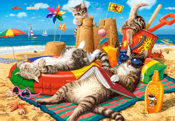 Castorland Summer Vibes Puslespil 1000 stk Dyr