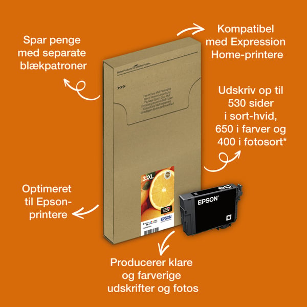 Epson Oranges 33XL appelsiner Claria Premium multipakke 5-farve blæk EasyMail Ink