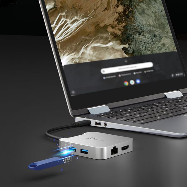 j5create JCD391-N 4K60 Elite USB-C® PD-adapter med flera portar