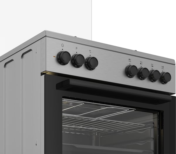 Beko FBE62120XD Vapaasti seisova liesi Sähkö Kaasuliesi Ruostumaton teräs