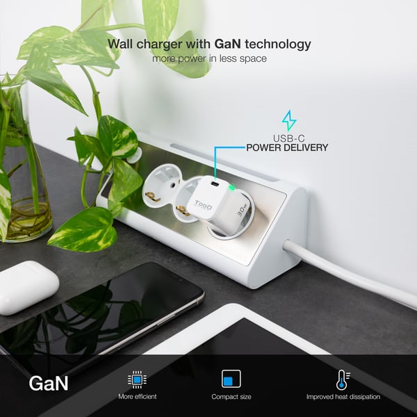 TooQ TQWC-GANPD30WT mobilladdare Universal Vit AC Snabb laddning inomhus