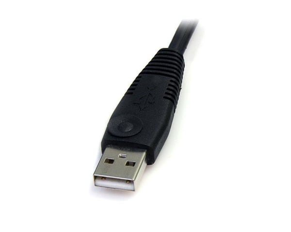StarTech.com DP4N1USB6 KVM-kabel Sort 1,829 m