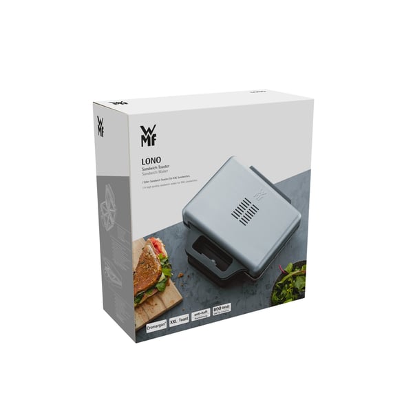 WMF 0415150011 smörgåsgrill 800 W Svart, Silver